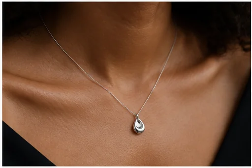 Luxury campaign hero — Use restrained surfaces and controlled reflections to center the piece.