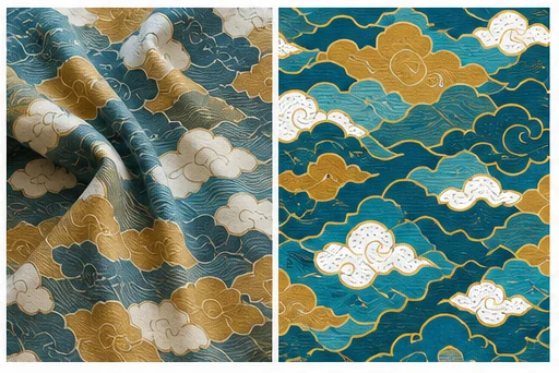 干净印花底图 — 去除褶皱、缝线、阴影和透视，同时保留原花型语言。